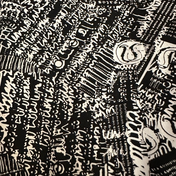 Lululemon Wunder Train High-Rise Tight 25" Tear It Up Alpine White Black - Picture 7 of 9